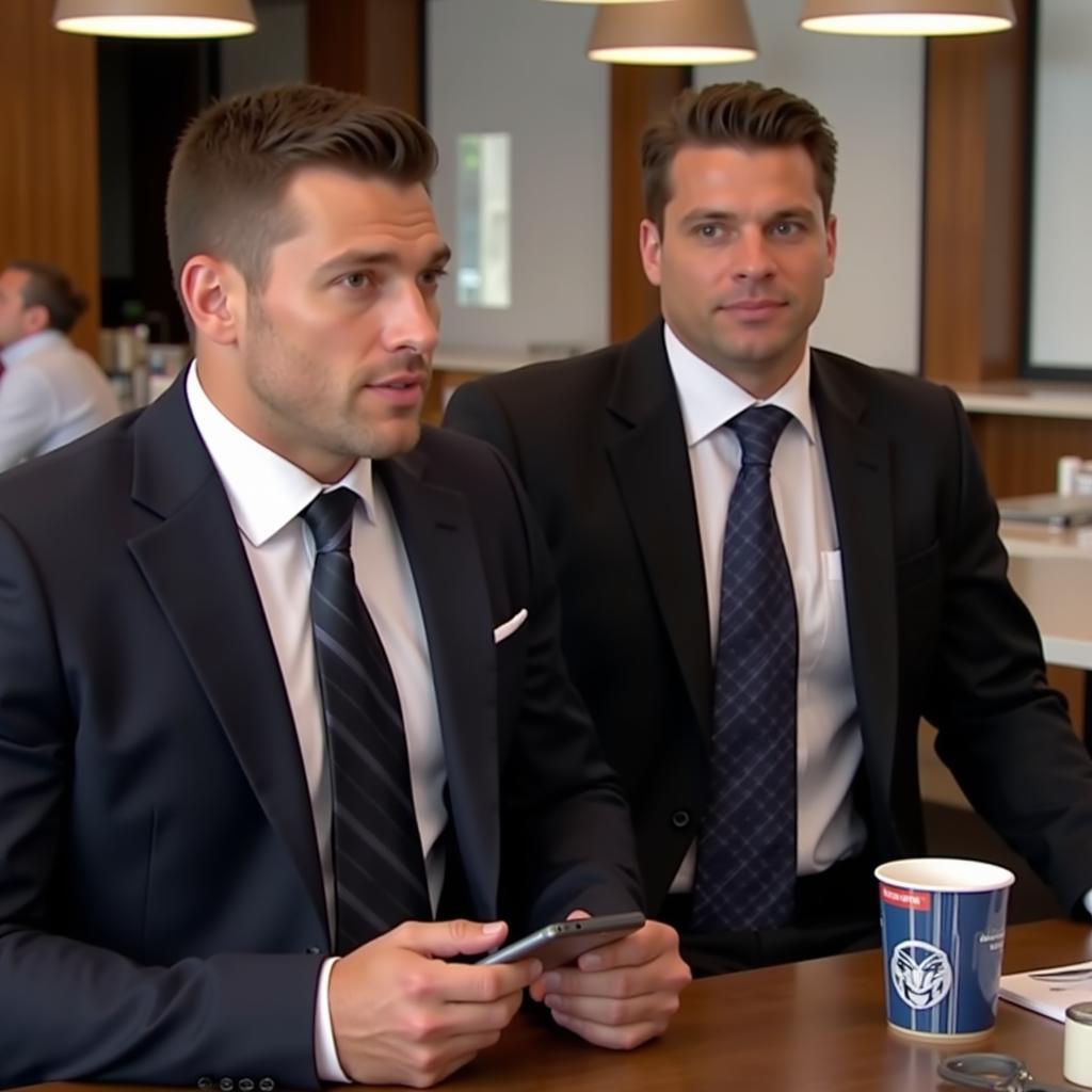 Gronk Brothers in Business Attire