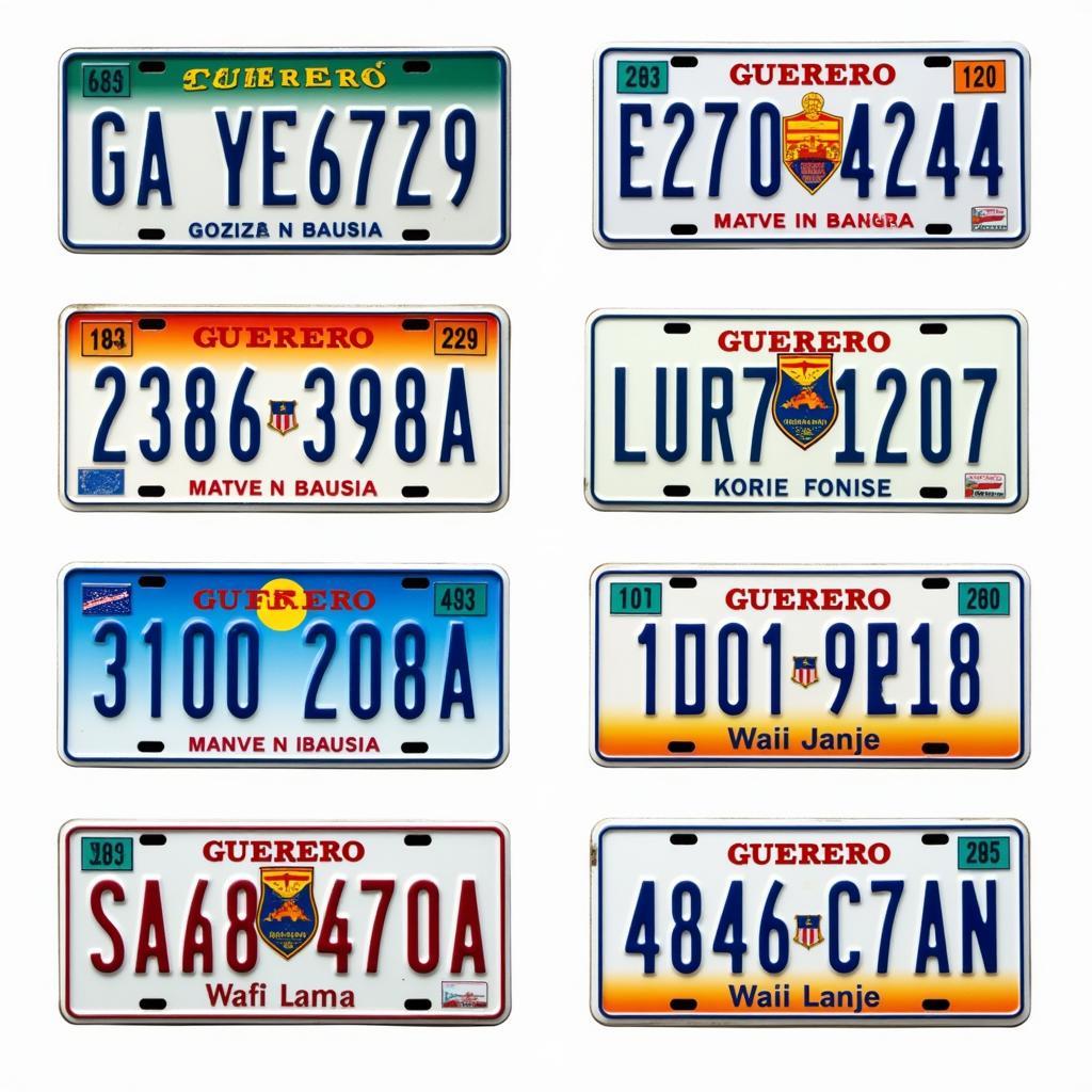 Guerrero License Plate Design Evolution Through the Years