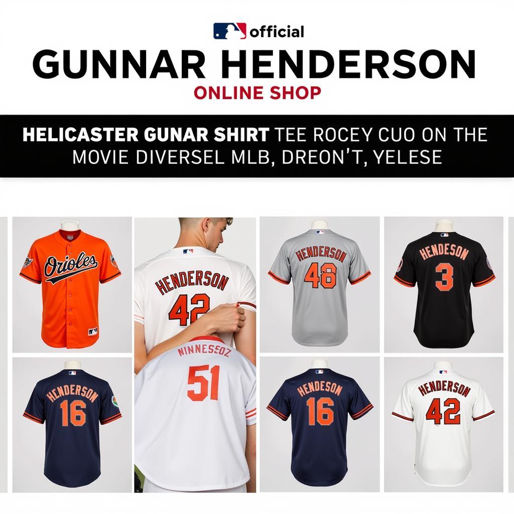 Gunnar Henderson Tee Shirt in Official MLB Shop