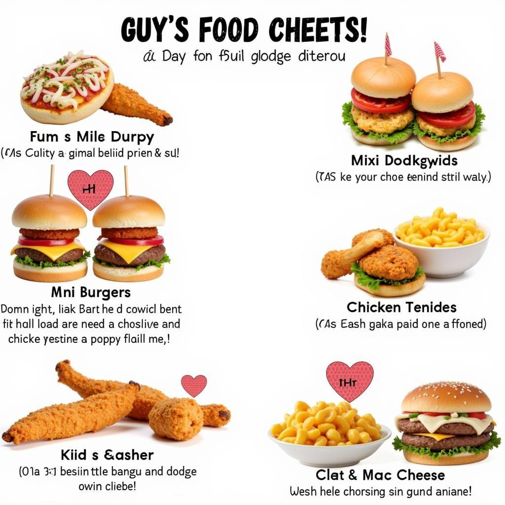 Guy's Foods Kids Menu