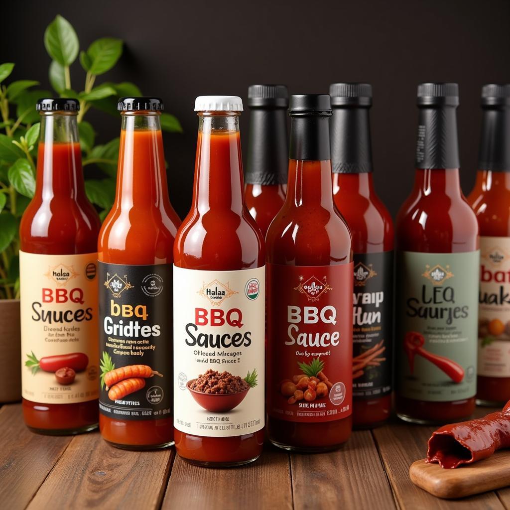 Variety of Halal BBQ Sauce Flavors