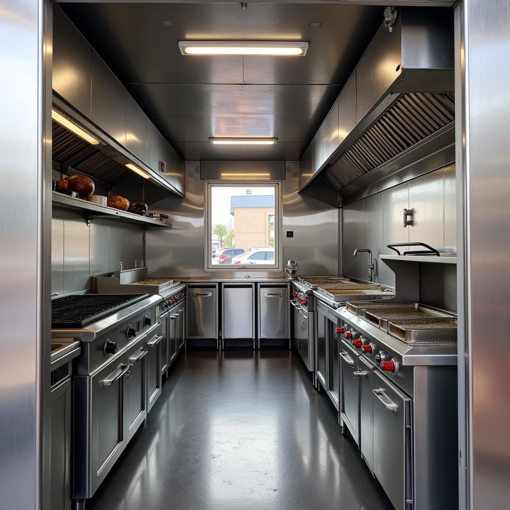 Halal Food Cart Equipment and Stainless Steel Construction