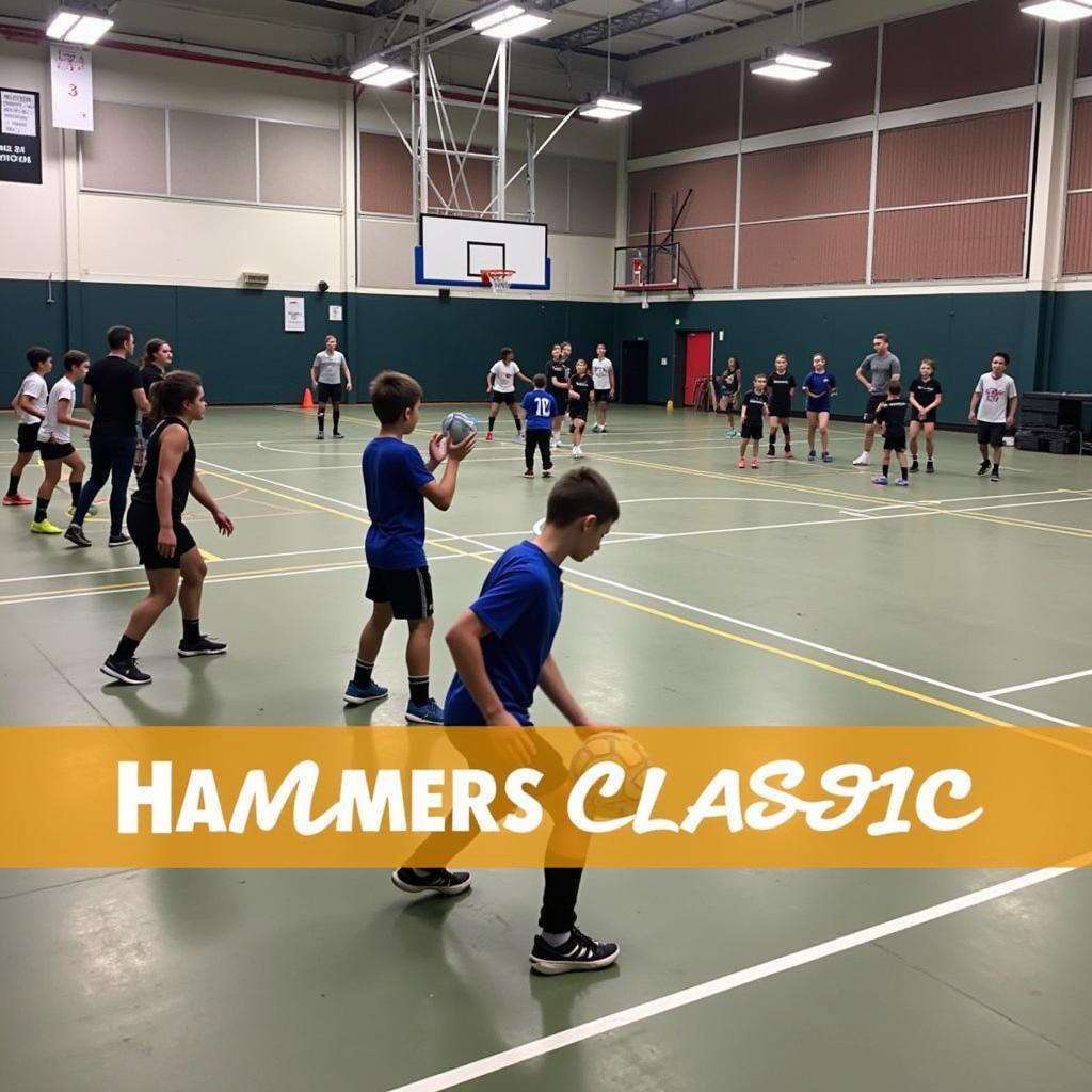 Players training for the Hammers Classic 2024