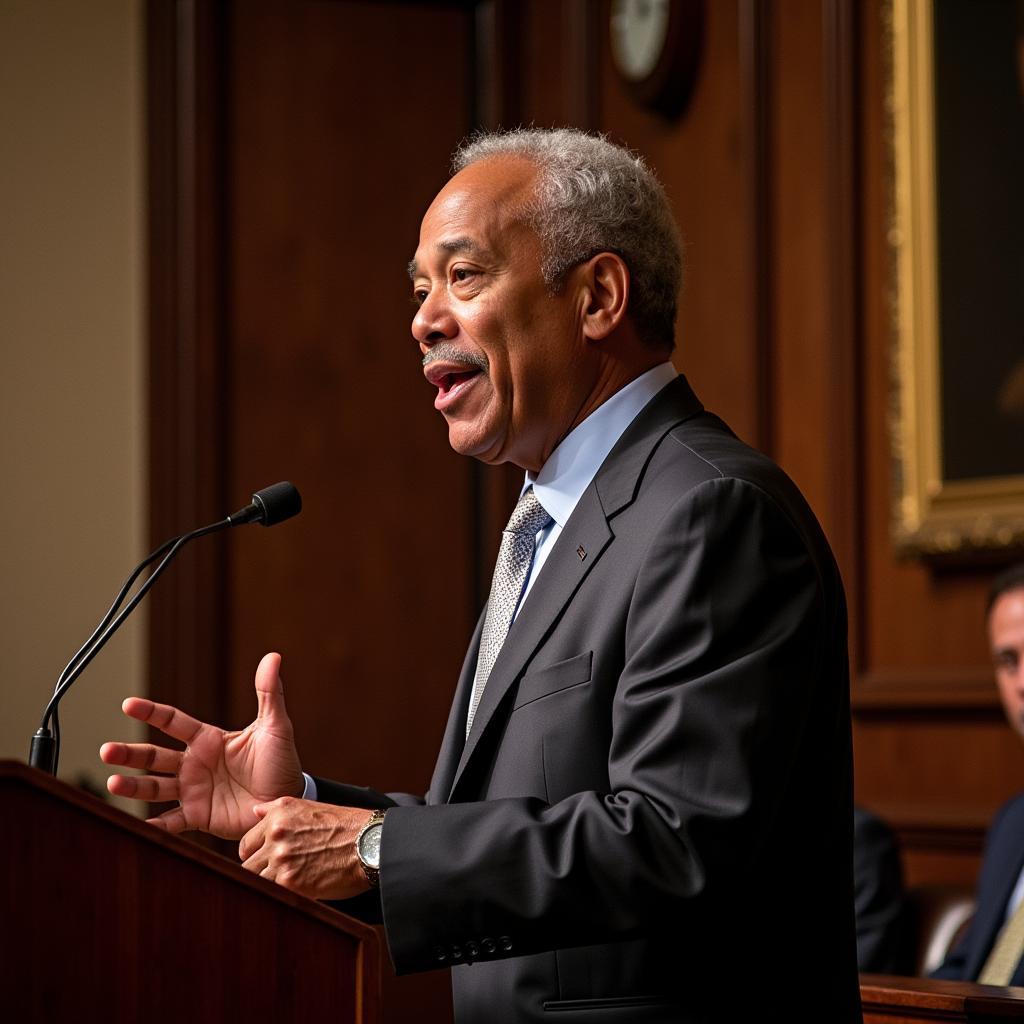 Harold Epps speaking at a Philadelphia economic development conference