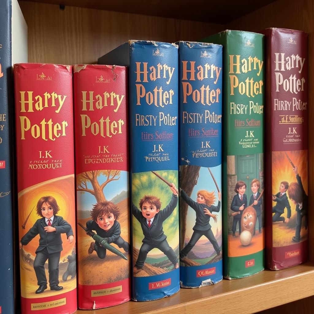 Autographed First Edition Harry Potter Books