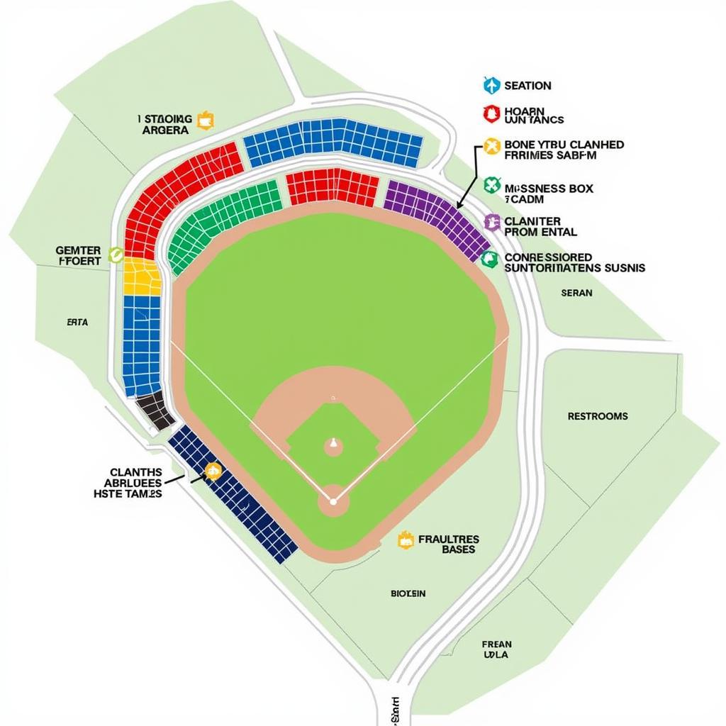 Hart Baseball Field Map Overview