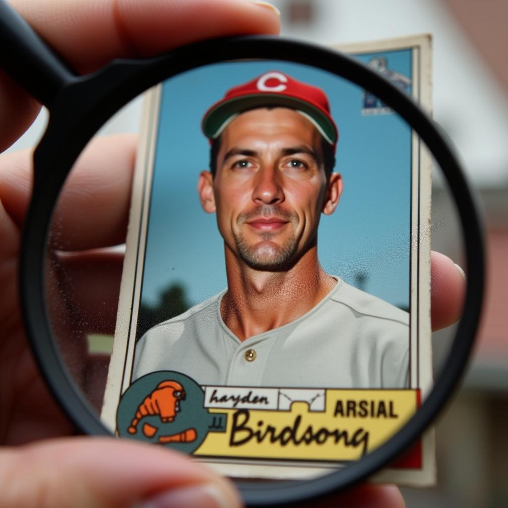 Grading a Hayden Birdsong Baseball Card