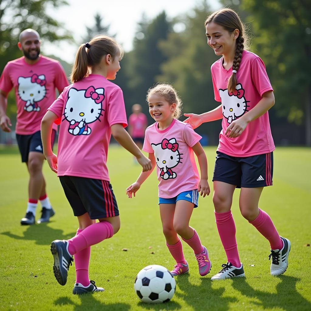 Hello Kitty Soccer Jerseys for Kids and Adults