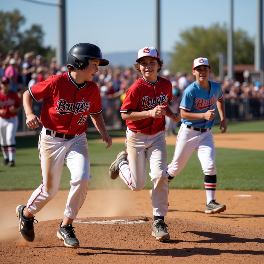 Hemet Little League Game Action