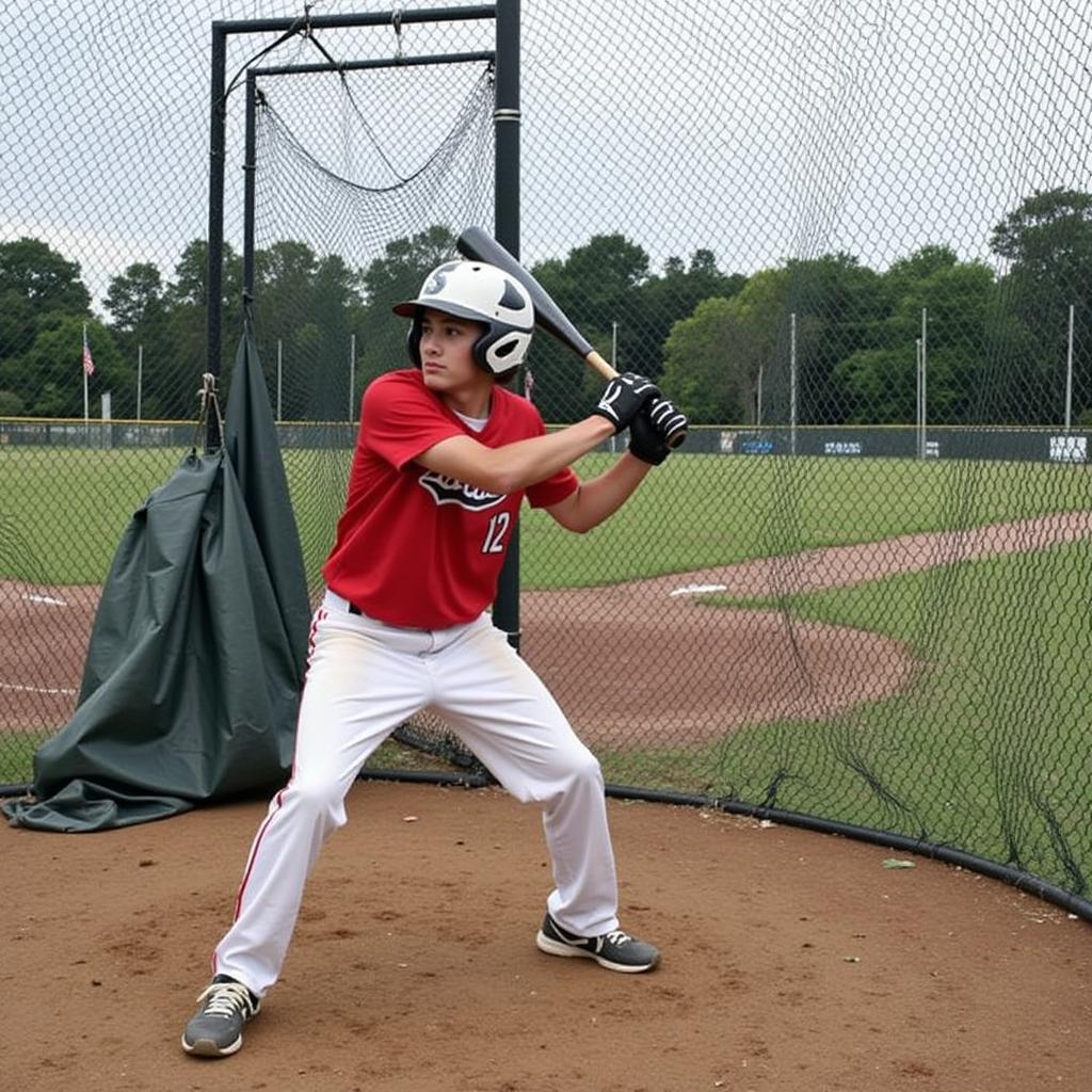 High School Baseball Player Training