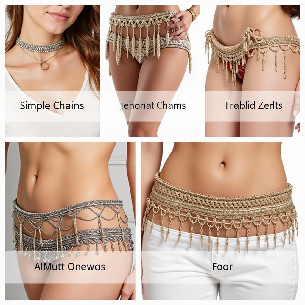 Various Hip Belt Silver Designs