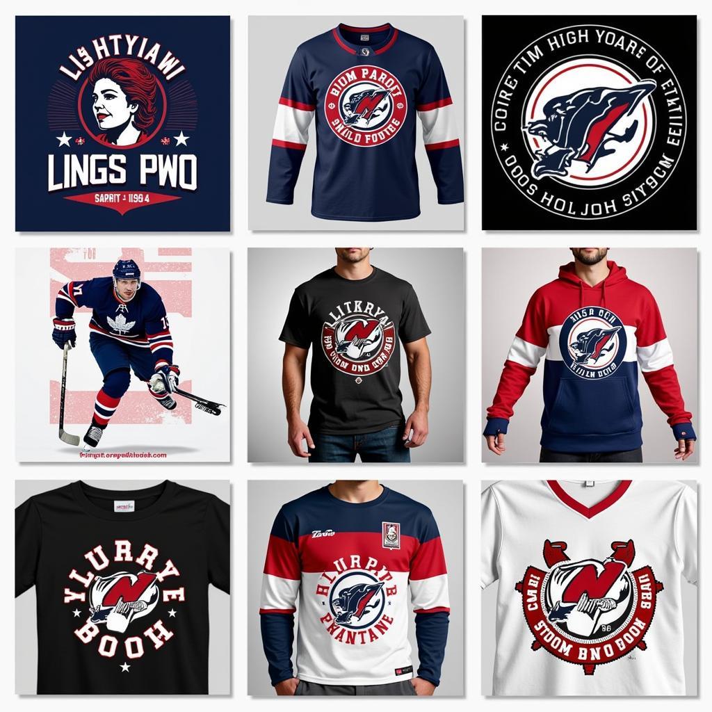 Hockey graphic t-shirts showcase diverse fan styles, from vintage logos to modern designs.