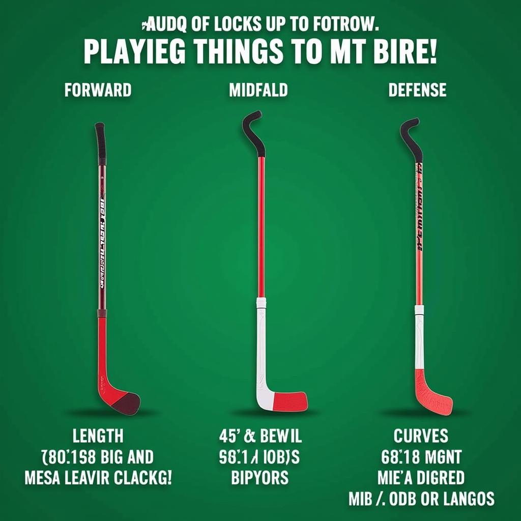 Hockey Sticks for Different Player Positions