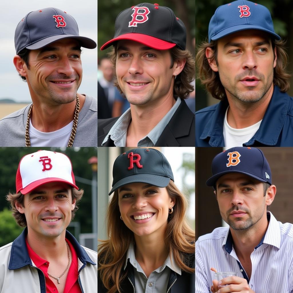 Hollywood stars wearing baseball caps for casual street style.