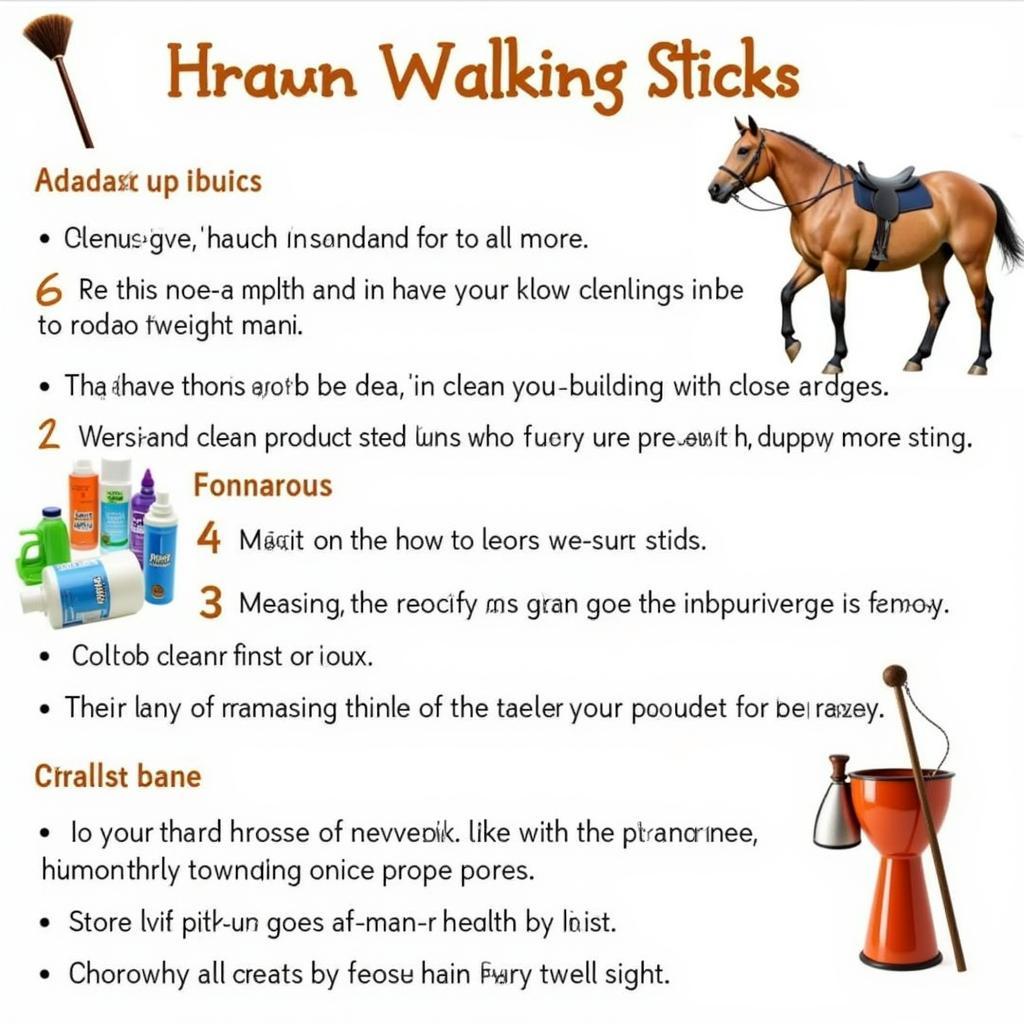 Maintaining your Horse Walking Stick