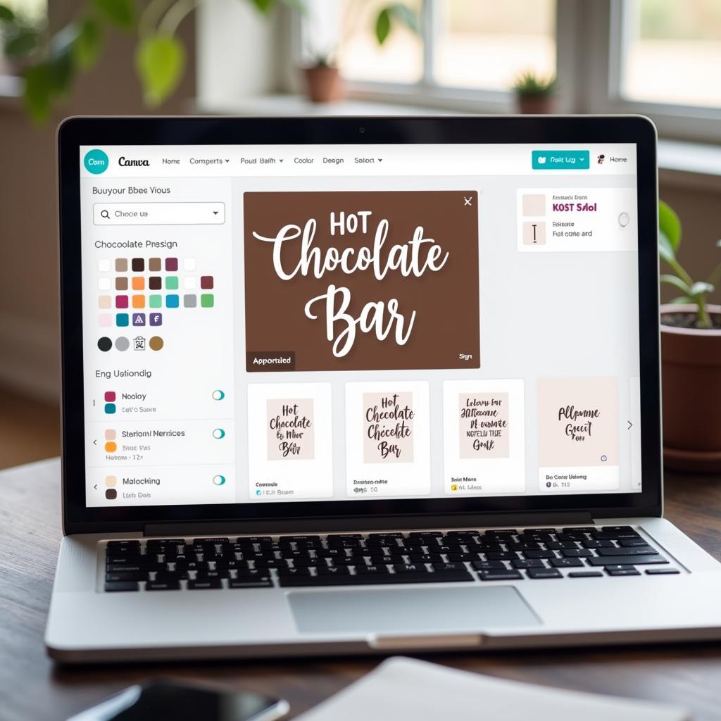 Hot Chocolate Bar Sign Design Software