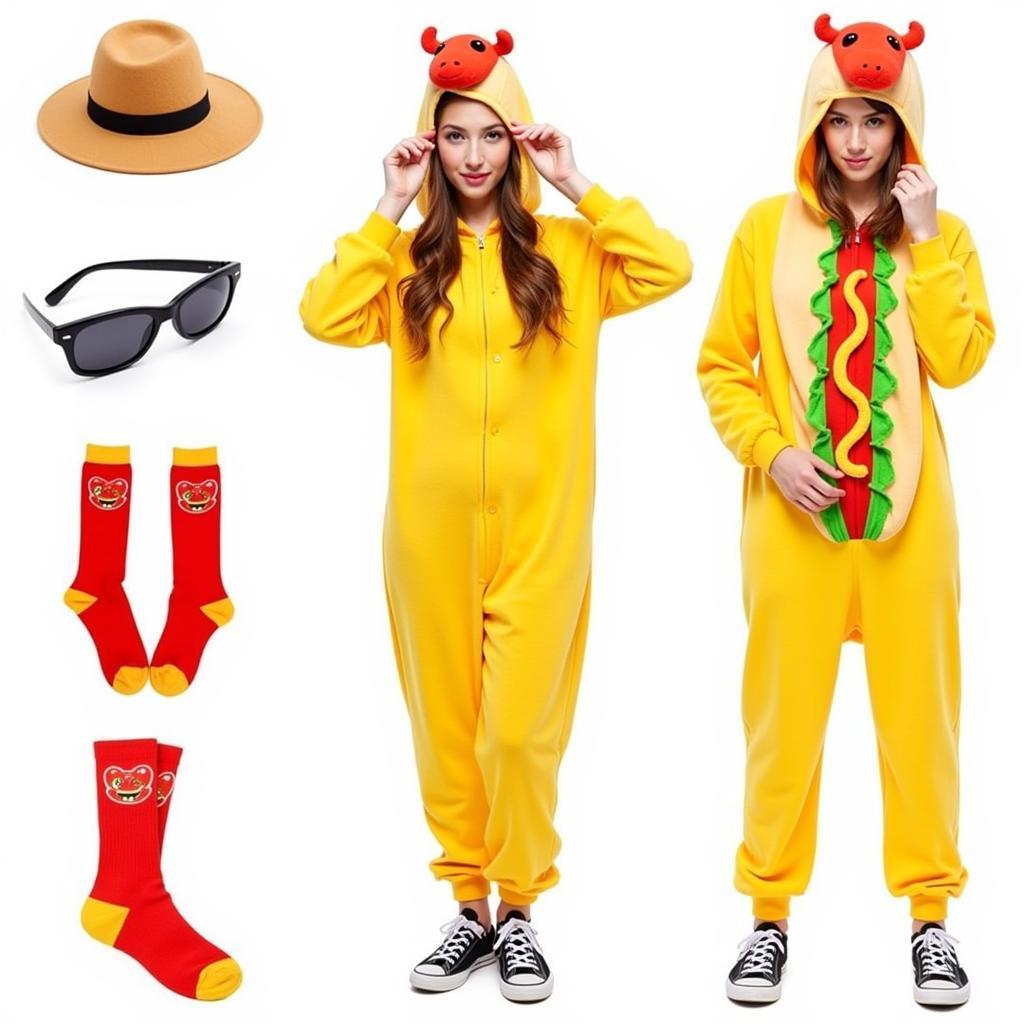 Accessorizing your hot dog onesie