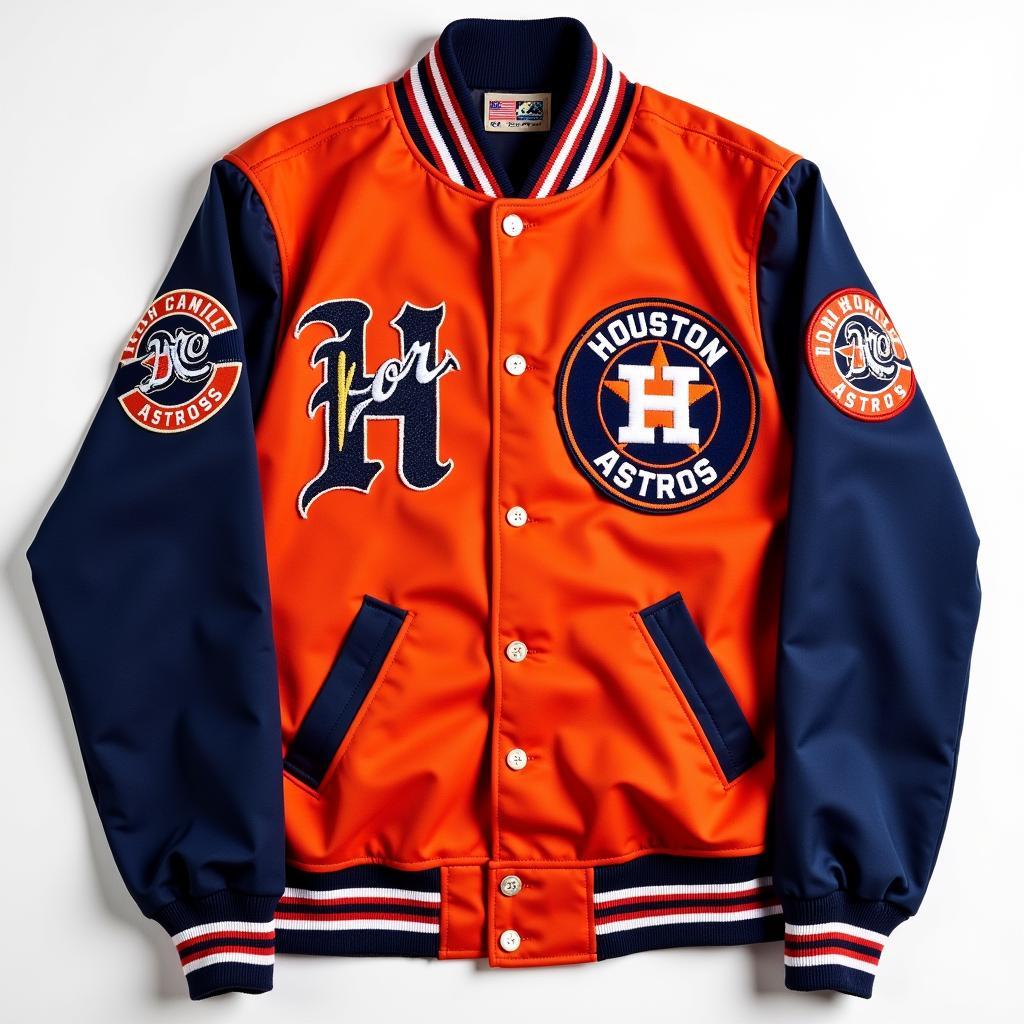 Custom Designed Houston Astros Letterman Jacket