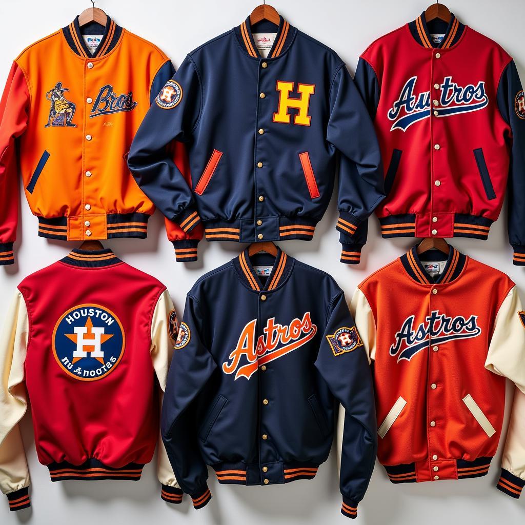 Vintage Collection of Houston Astros Letterman Jackets