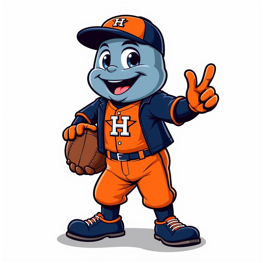 Houston Astros Orbit SVG Logo: A vibrant vector graphic of Orbit, the Astros mascot, perfect for fan projects and digital designs.