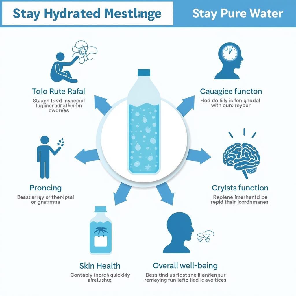 Infographic highlighting hydration benefits