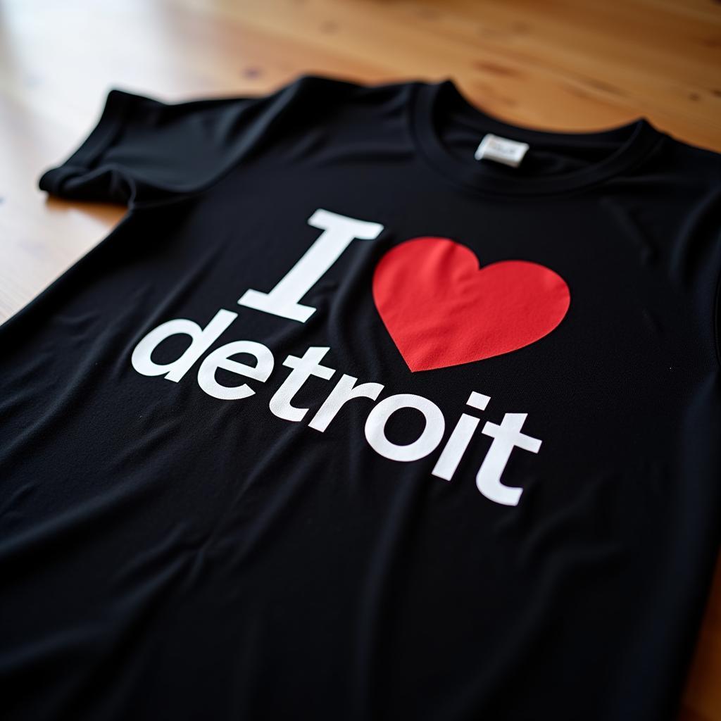 Classic I Love Detroit Shirt Design