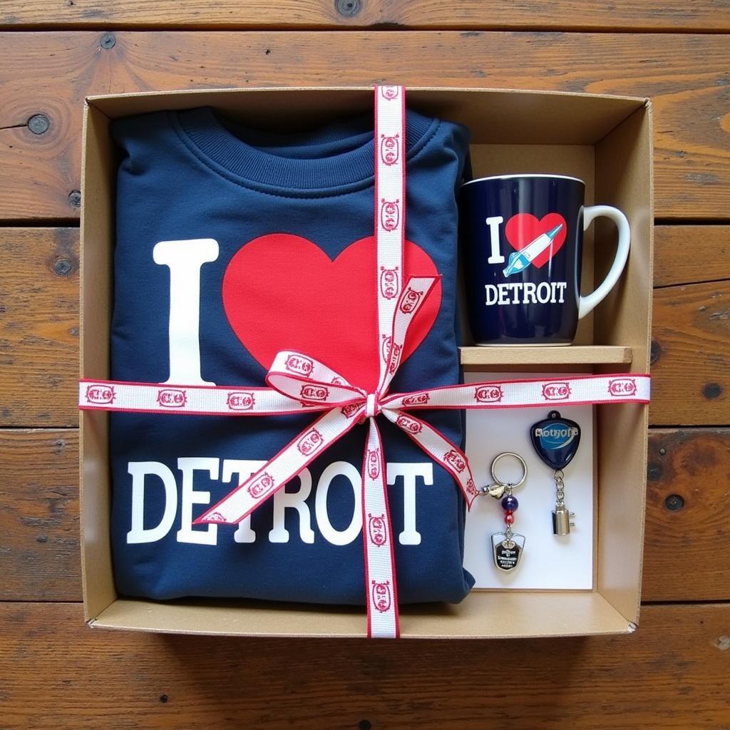 I Love Detroit Shirt Gift Idea