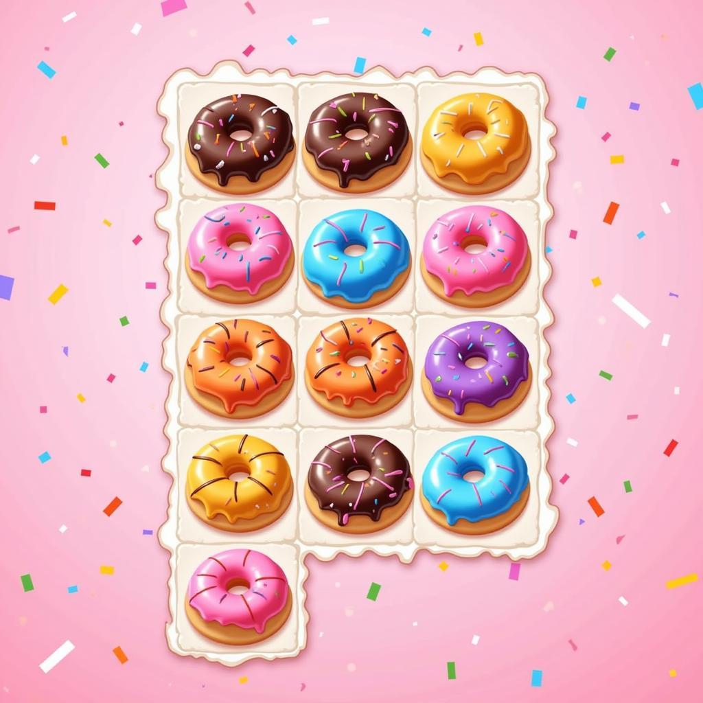 Iced Donut Matching Game Screenshot