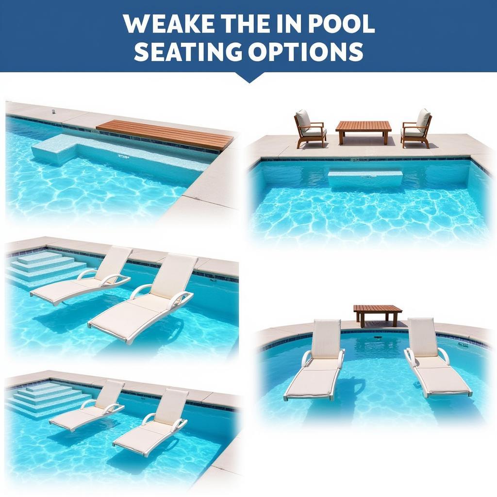 In-Pool Seating Options: Benches, Loungers, and Stools