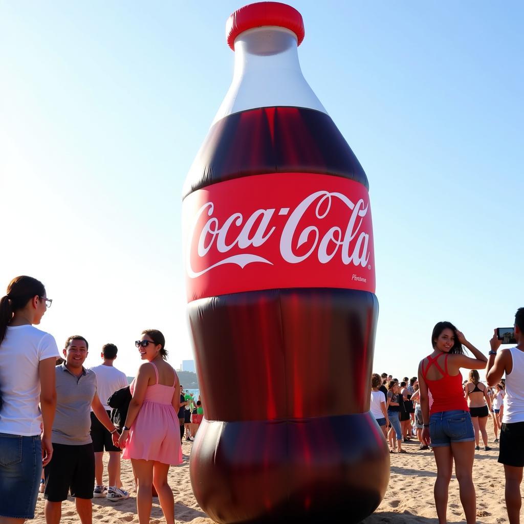 Inflatable Coke Bottle for Promotional Events