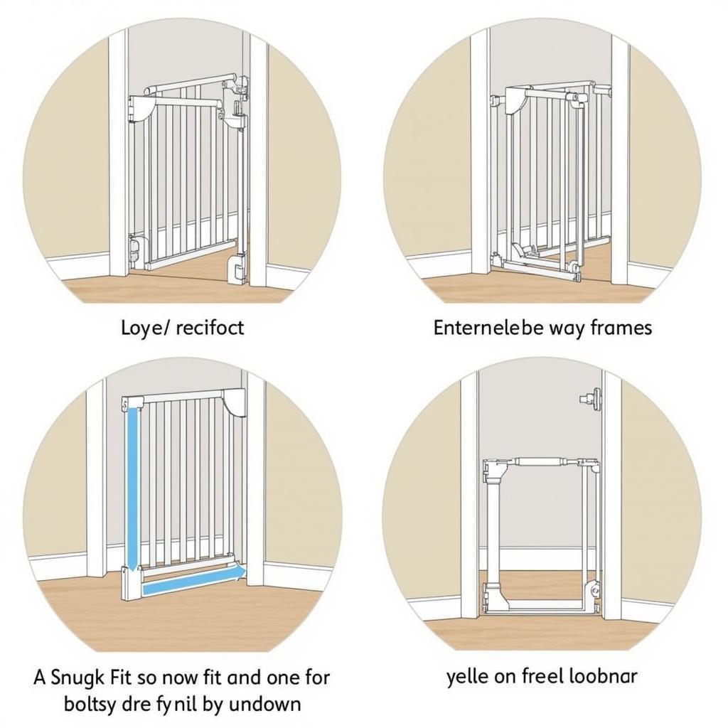 Installing a hallway gate tall with precision and safety