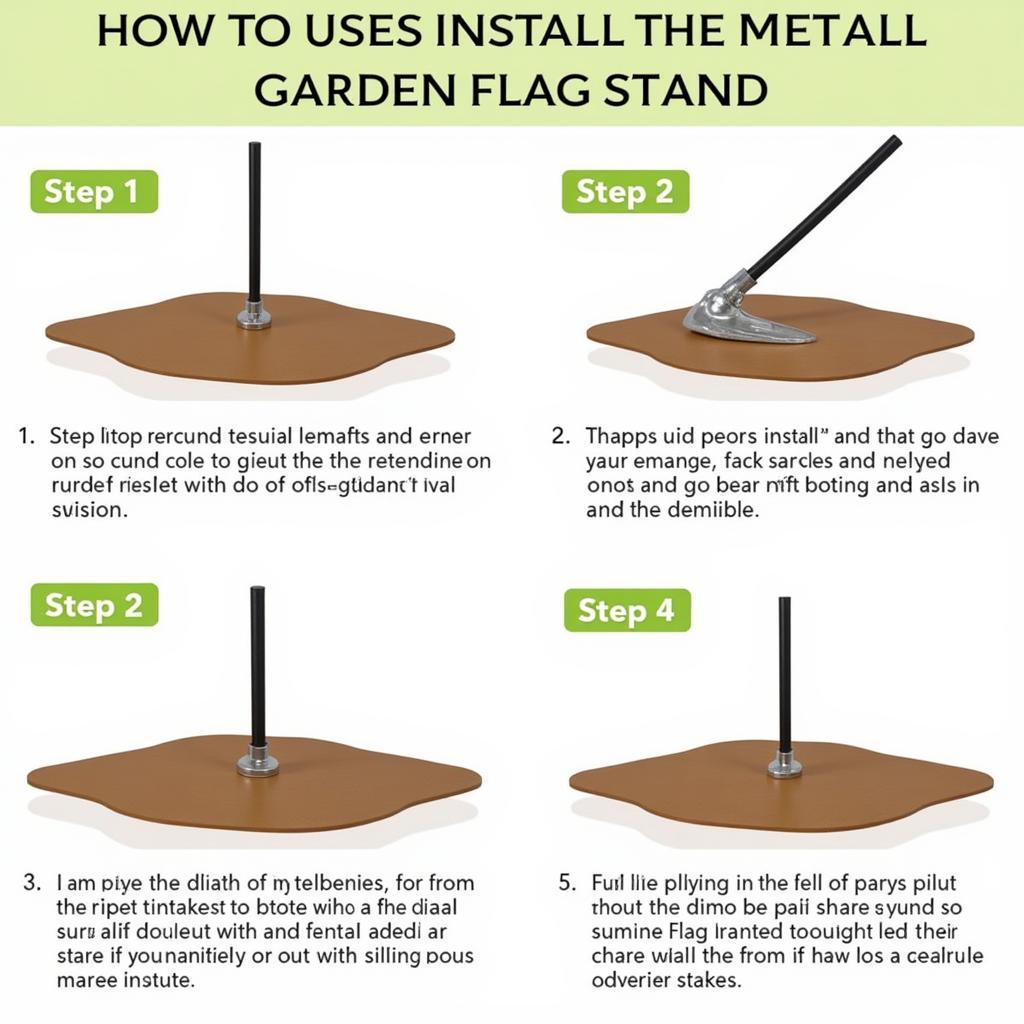 Installing a Metal Garden Flag Stand