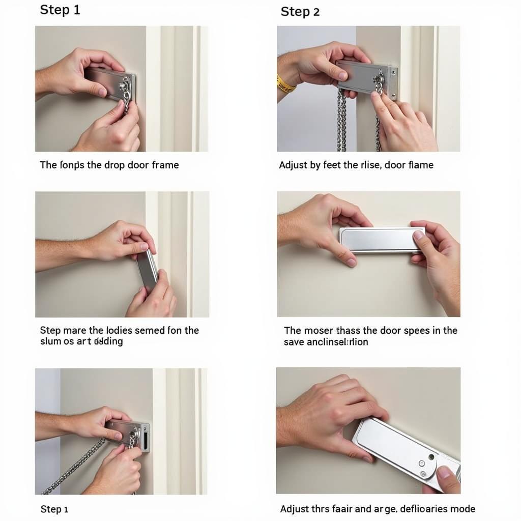 Installation Steps for a Drop Plate Door Closer