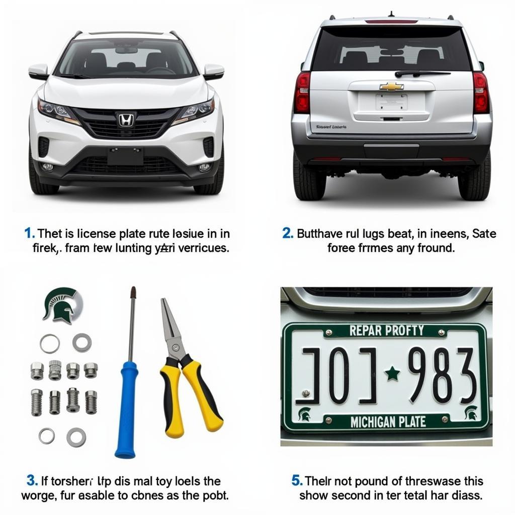 Installing a MSU License Plate Frame