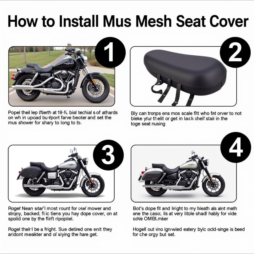 Steps to Install a Motorcycle Mesh Seat Cover