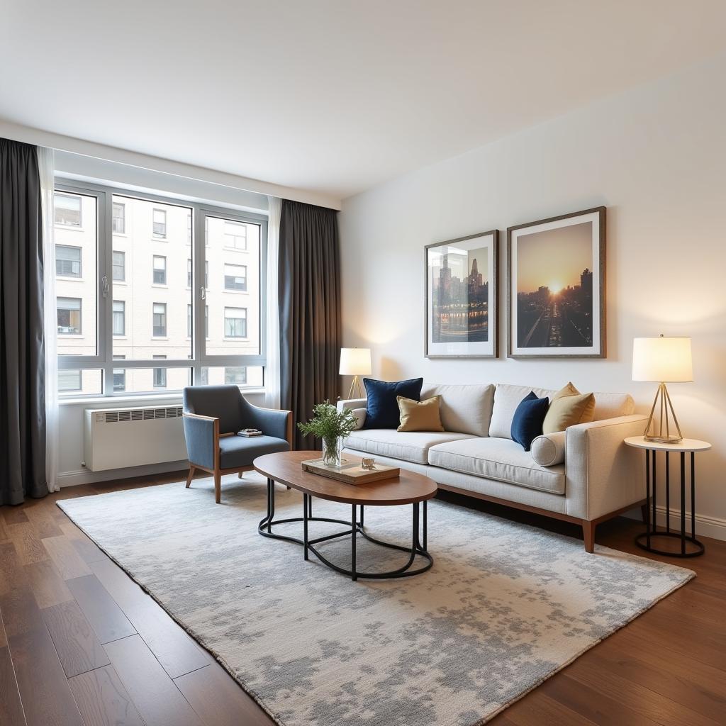 Modern interior of an apartment at 68 West 71st Street