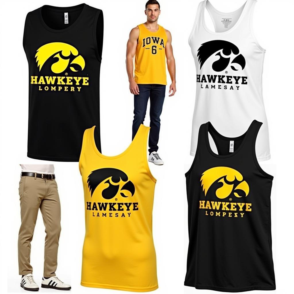 Various Styles of Iowa Hawkeye Tank Tops