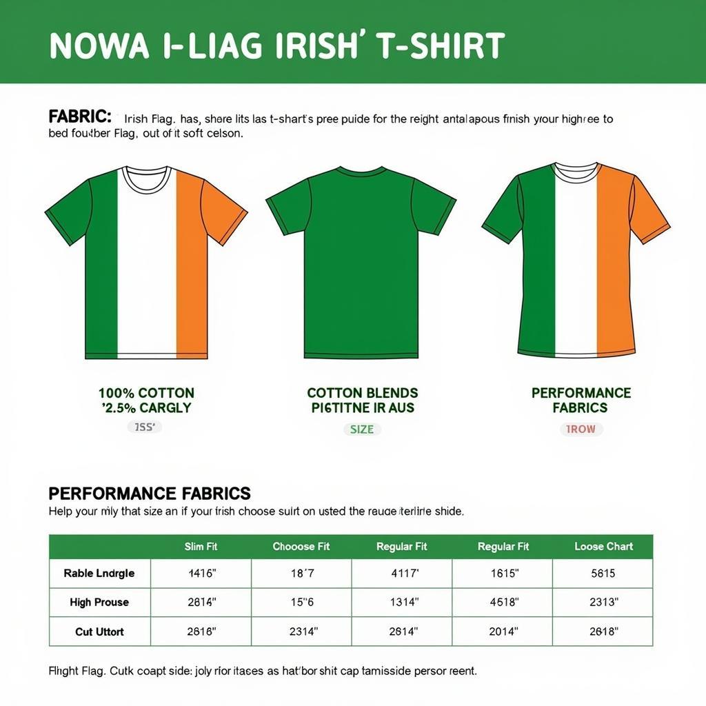 Irish Flag T-Shirt Fabric and Fit Guide