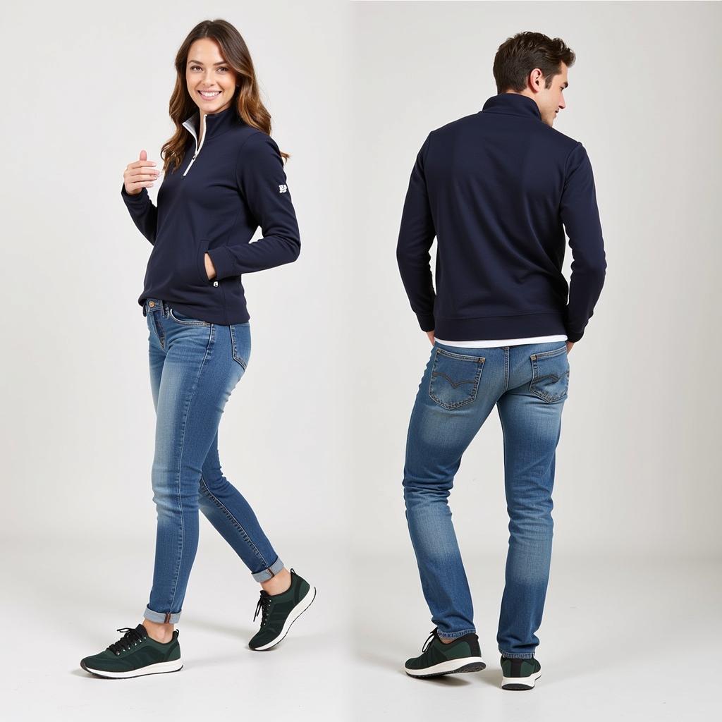 Stylish Casual Look with an Irish Quarter Zip