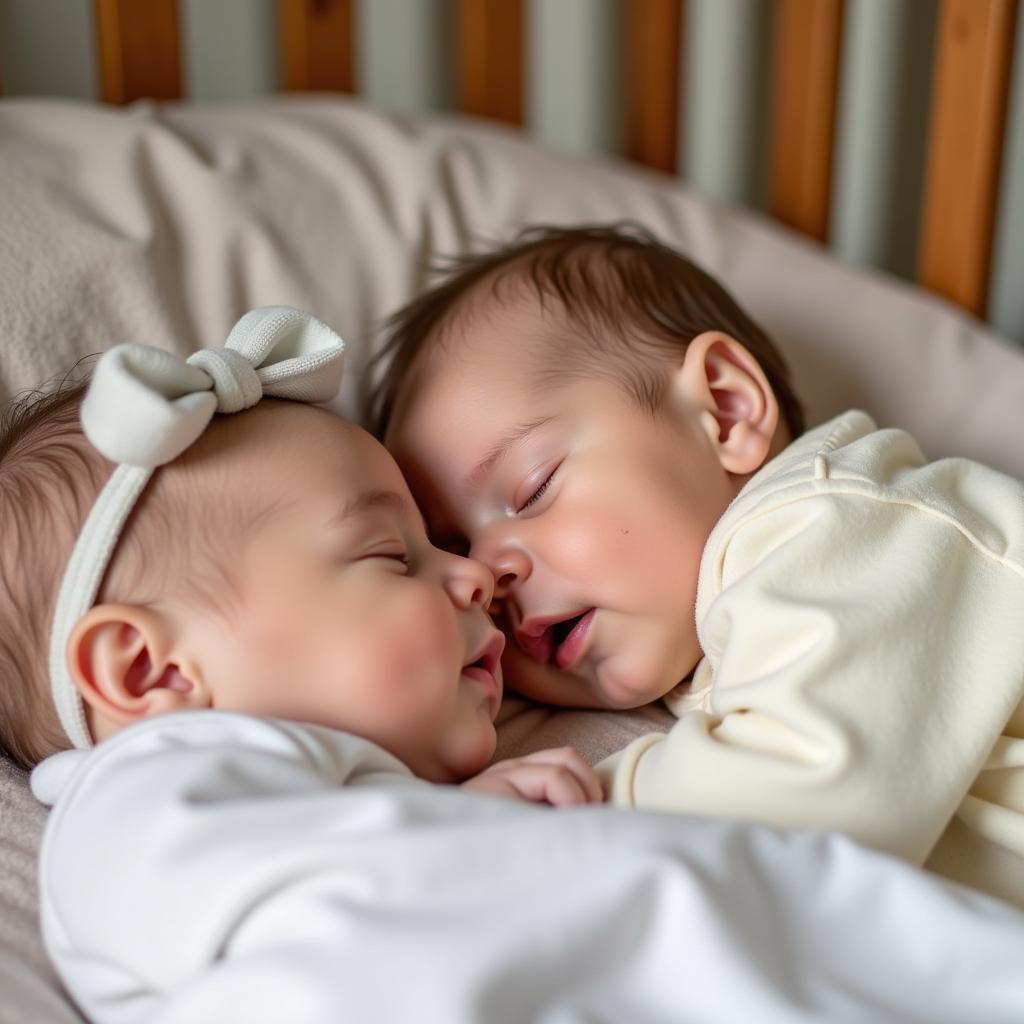 Irish Twins Sleeping Peacefully