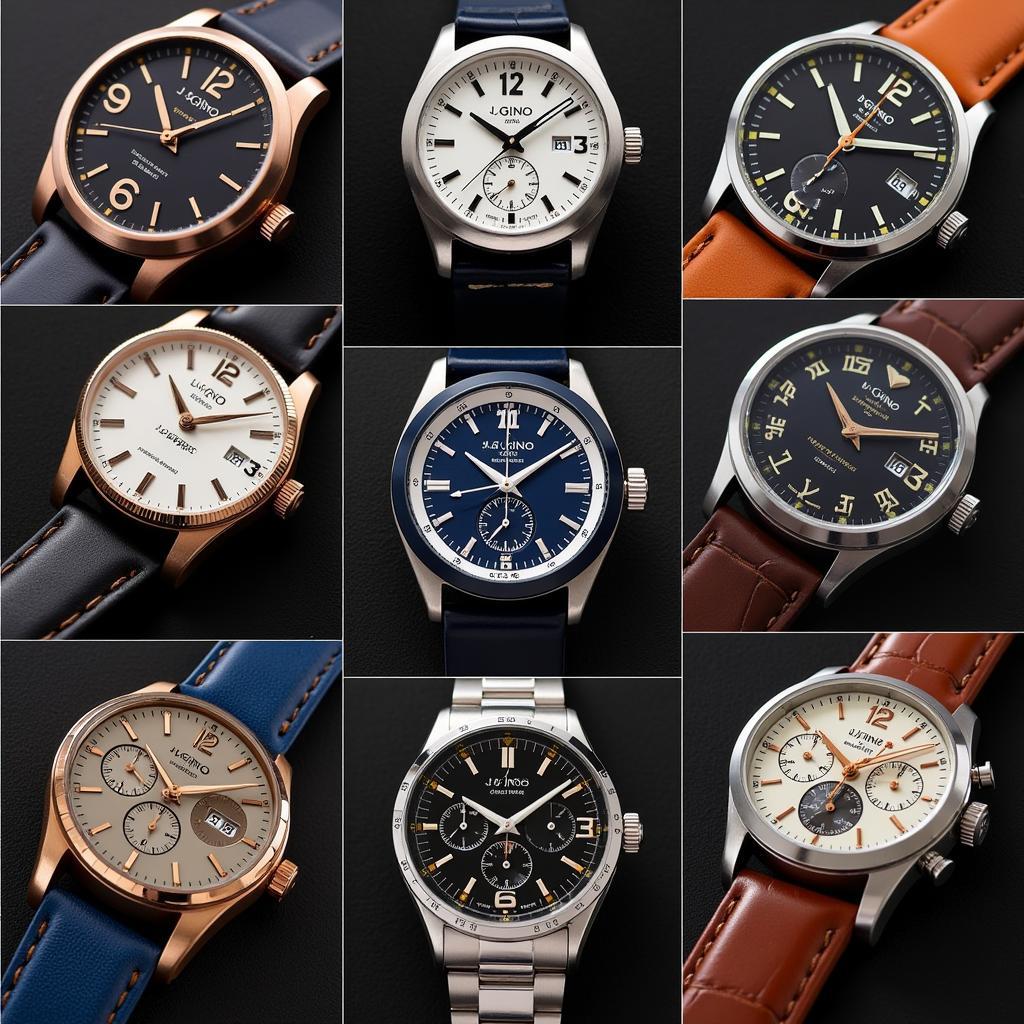 J Gino Watch Collection - Various models showcasing diverse styles and designs