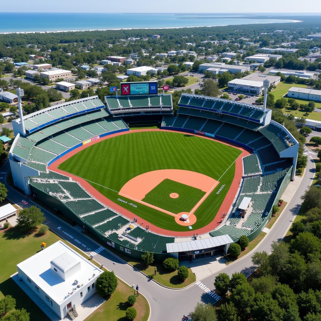 Aerial View of Jake Owen Field Vero Beach