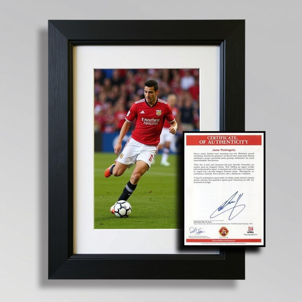 James Rodriguez signed photograph with a Certificate of Authenticity