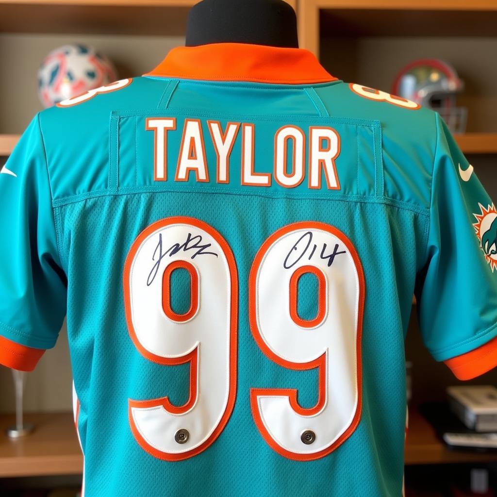 Jason Taylor Autographed Miami Dolphins Jersey