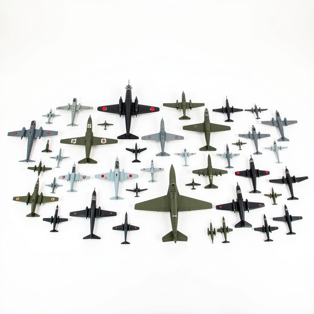 A Diverse Collection of JC Wings Military Aircraft Models