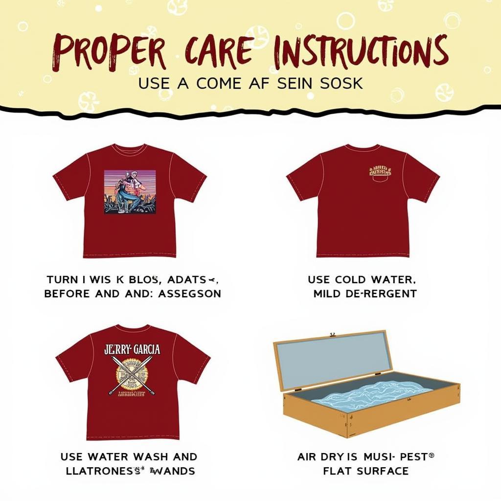 Tips for washing and preserving your Jerry Garcia Band shirt