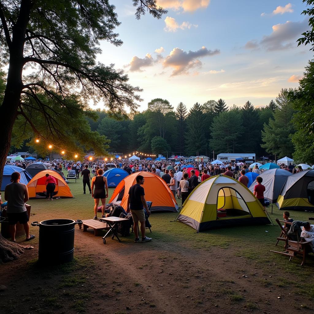 Jerry Jam Long Island 2024 Camping Area