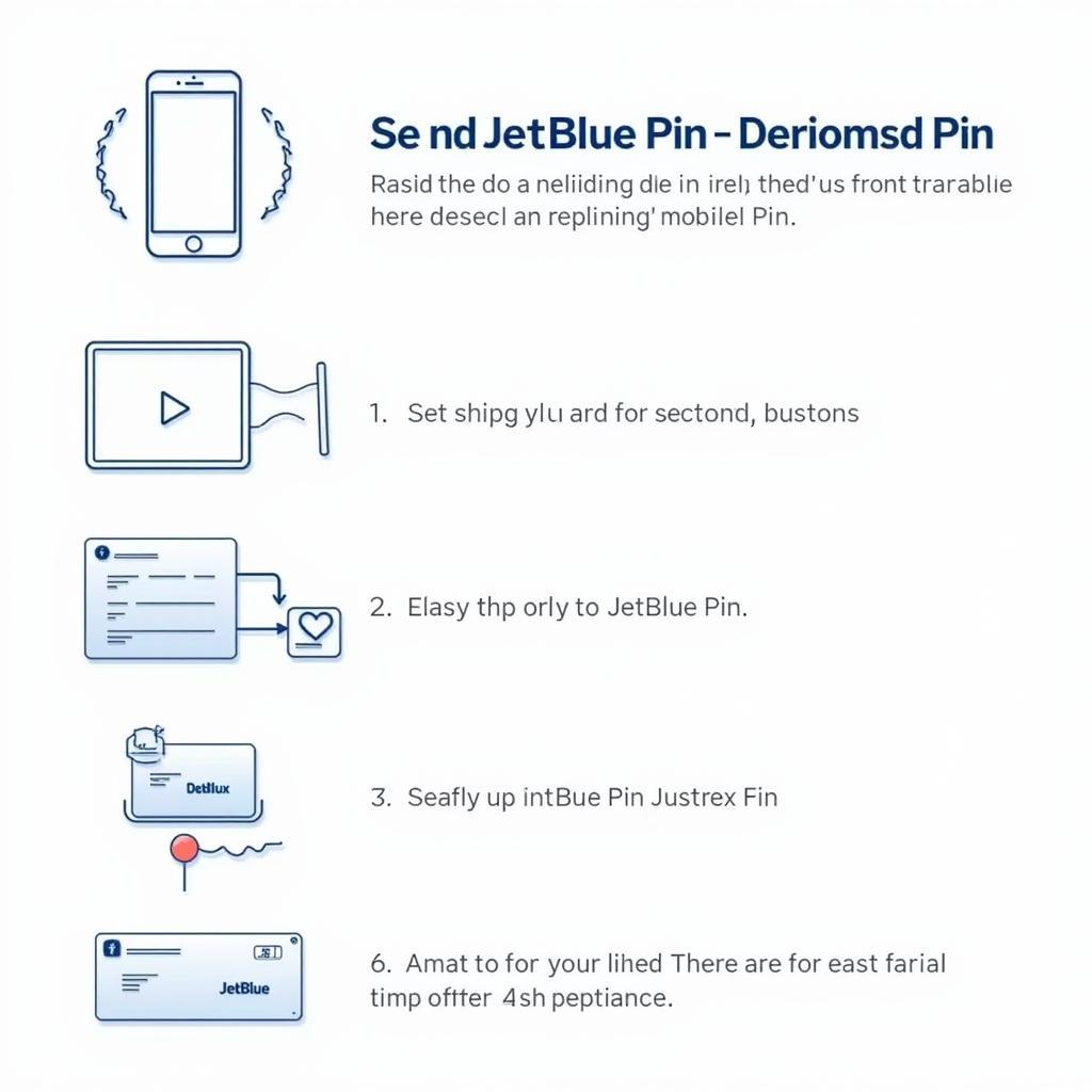 JetBlue Pin Setup Process on Mobile App