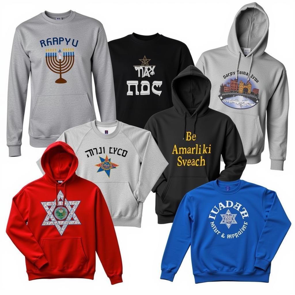 Variety of Jewish Sweatshirts Designs