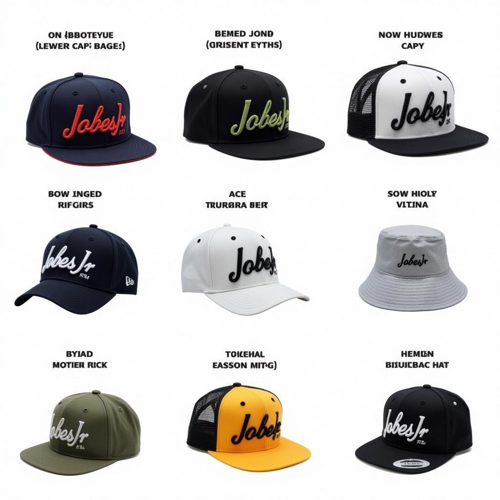 Jobes Jr Hats in Different Styles